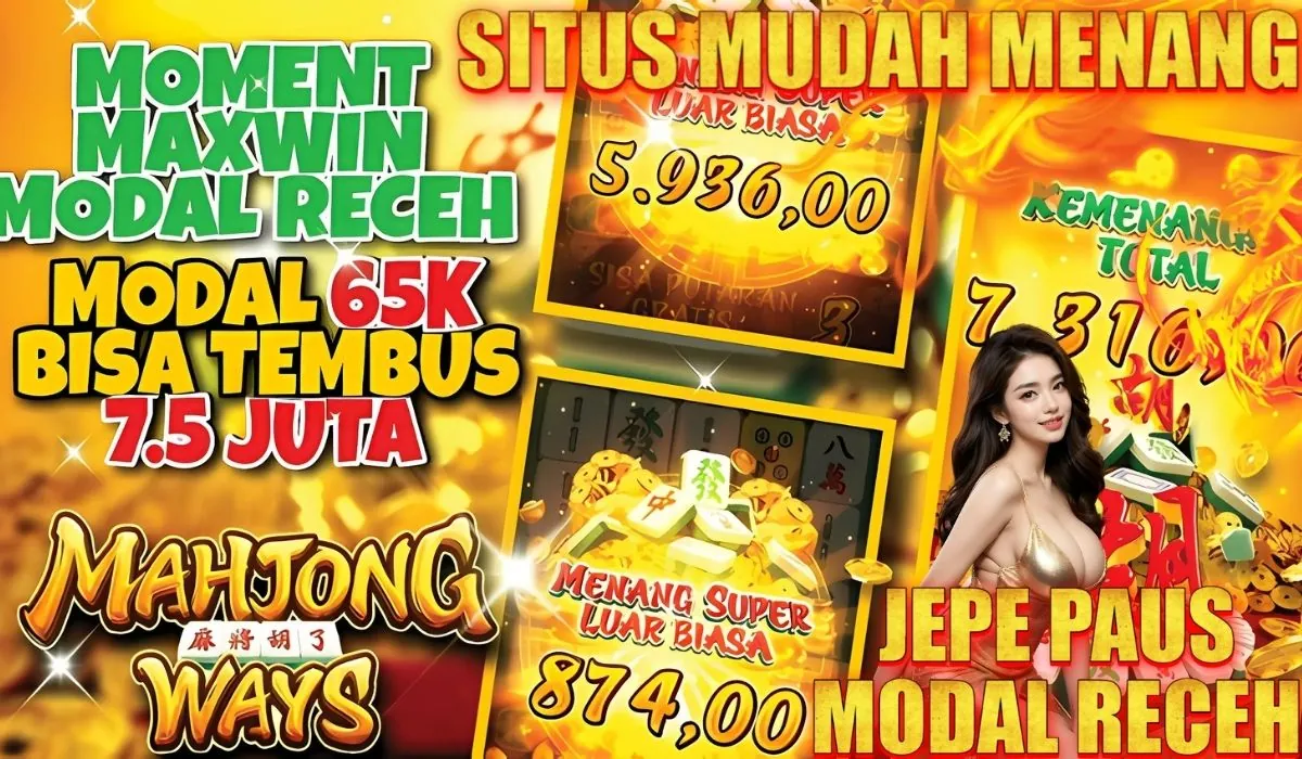 KOMSLOT: MODAL 65K BISA TEMBUS 7,5 JUTA PAKAI POLA JITU TERTINGGI KEMENANGAN AKURAT